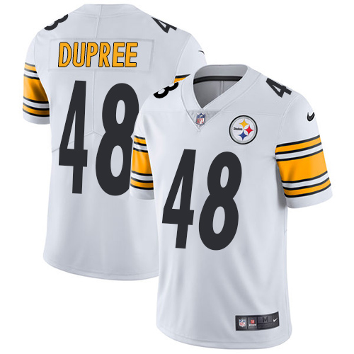 Pittsburgh Steelers #48 Bud Dupree White Men's Stitched Vapor Untouchable Limited Jersey Men's