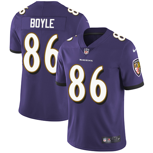 Baltimore Ravens #86 Nick Boyle Purple Team Color Youth Stitched Vapor Untouchable Limited Jersey Youth