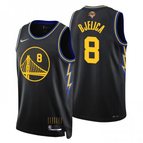 Golden State Golden State Warriors #8 Nemanja Bjelica Youth Black Swingman 2022 Finals City Edition Jersey Youth