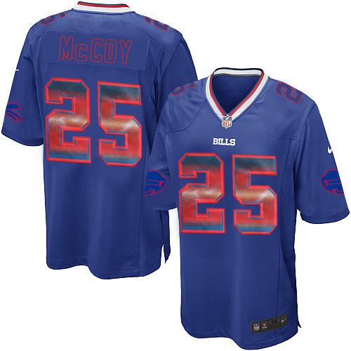 Buffalo Bills #25 LeSean McCoy Royal Blue Team Color Men's Stitched Limited Strobe Jersey Men's
