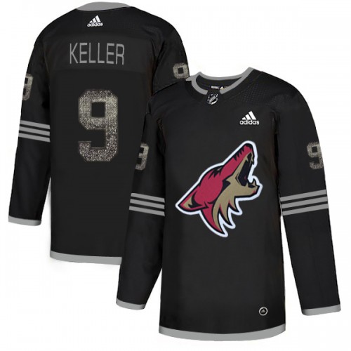 Adidas Arizona Coyotes #9 Clayton Keller Black Authentic Classic Stitched Jersey Men's