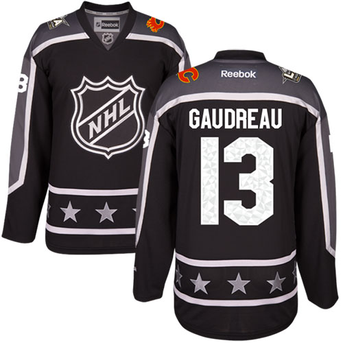 Calgary Flames #13 Johnny Gaudreau Black 2017 All-Star Pacific Division Women's Stitched Jersey Womens