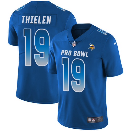 Vikings #19 Adam Thielen Royal Men's Stitched Limited NFC 2019 Pro Bowl Jersey