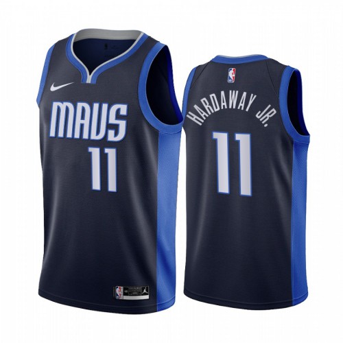 Dallas Dallas Mavericks #11 Tim Hardaway Jr. Navy Swingman 2020-21 Earned Edition Jersey Mens