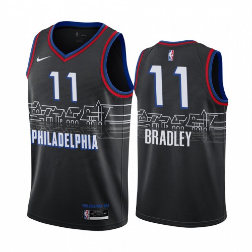 Philadelphia 76ers #11 Tony Bradley Black Swingman 2020-21 City Edition Jersey Mens
