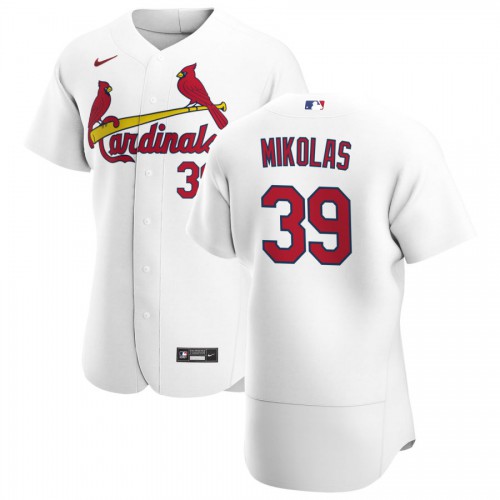 St. Louis St.Louis Cardinals #39 Miles Mikolas Men's White Home 2020 Authentic Player Jersey Men's