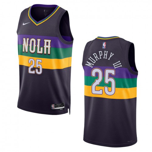 New Orleans New Orleans Pelicans #25 Trey Murphy III Unisex Purple 2022-23 Swingman Jersey - City Edition Mens