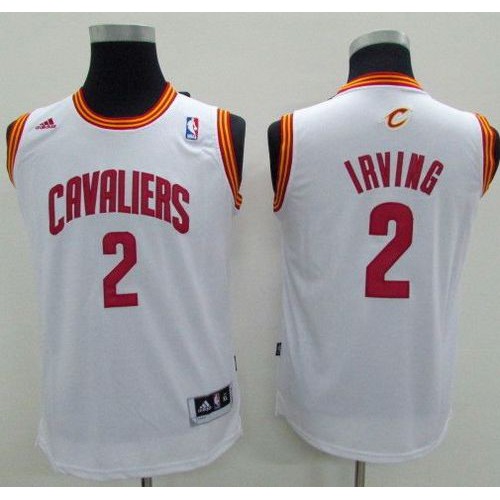 Cleveland Cavaliers #2 Kyrie Irving White Stitched Youth Jersey Youth