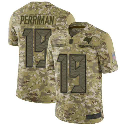 Tampa Bay Buccaneers #19 Breshad Perriman Camo Youth Stitched Limited 2018 Salute to Service Jersey Youth