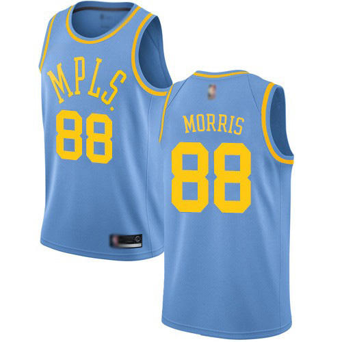 Los Angeles Lakers #88 Markieff Morris Royal Blue Womens Swingman Hardwood Classics Jersey Womens