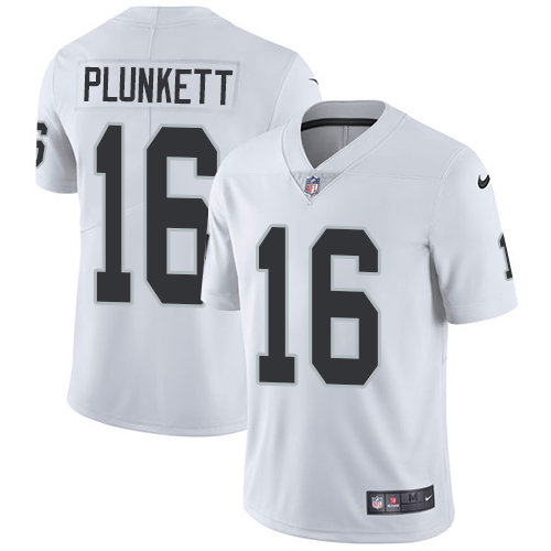 Las Vegas Raiders #16 Jim Plunkett White Men's Stitched Vapor Untouchable Limited Jersey Men's