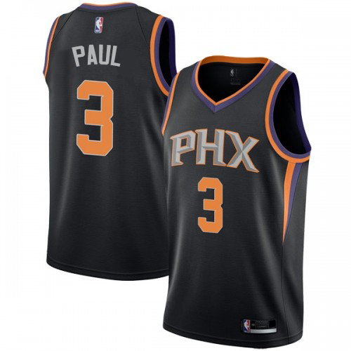 Phoenix Suns #3 Chris Paul Black Youth Swingman Statement Edition Jersey Youth