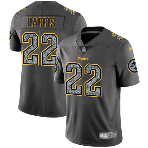 Steelers #22 Najee Harris Gray Static Youth Stitched Vapor Untouchable Limited Jersey