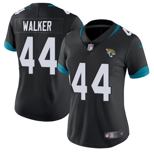Jaguars #44 Travon Walker Black Team Color Women's Stitched Vapor Untouchable Limited Jersey