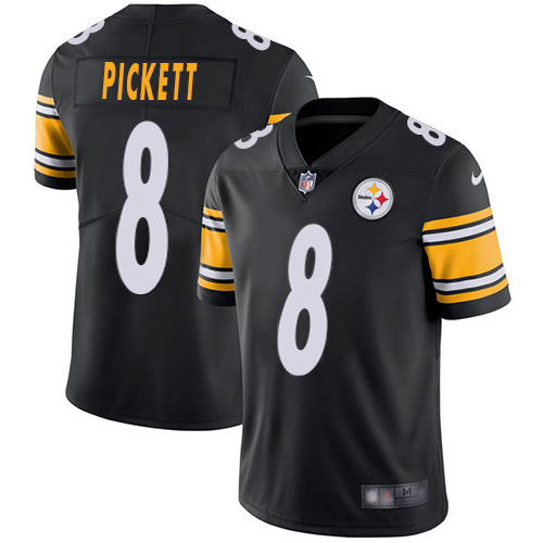 Steelers #8 Kenny Pickett Black Team Color Men's Stitched Vapor Untouchable Limited Jersey