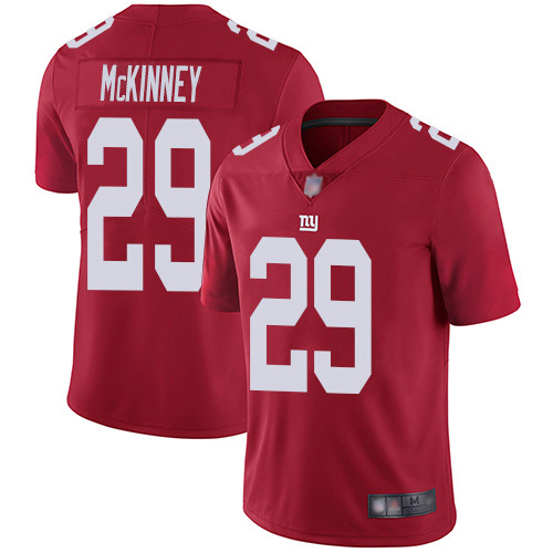 New York Giants #29 Xavier McKinney Red Men's Stitched Limited Inverted Legend Jersey Men's