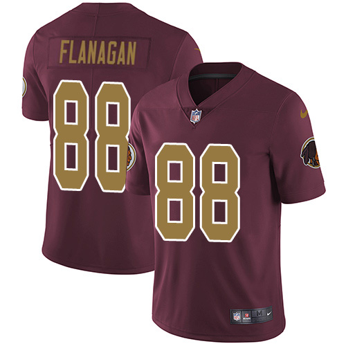 Washington Commanders #88 Matt Flanaga Burgundy Red Alternate Men's Stitched Vapor Untouchable Limited Jersey Men's