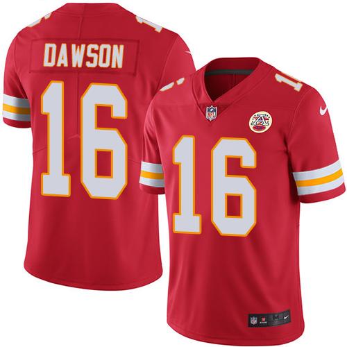 Kansas City Chiefs #16 Len Dawson Red Team Color Men's Stitched Vapor Untouchable Limited Jersey Men's