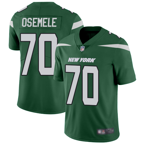 New York Jets #70 Kelechi Osemele Green Team Color Men's Stitched Vapor Untouchable Limited Jersey Men's