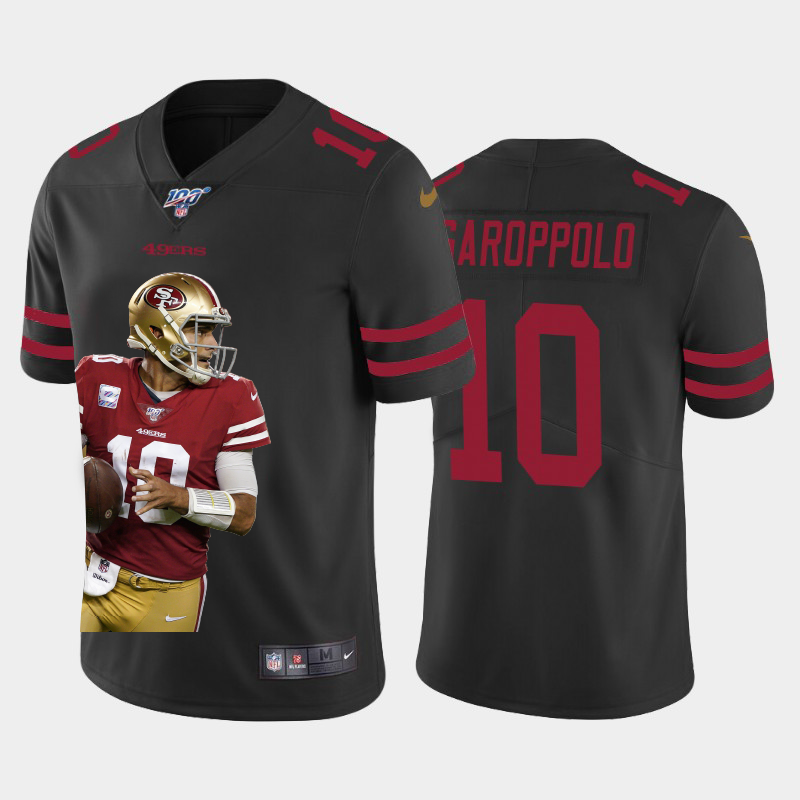 San Francisco 49ers #10 Jimmy Garoppolo Team Hero Vapor Limited 100 Jersey Black