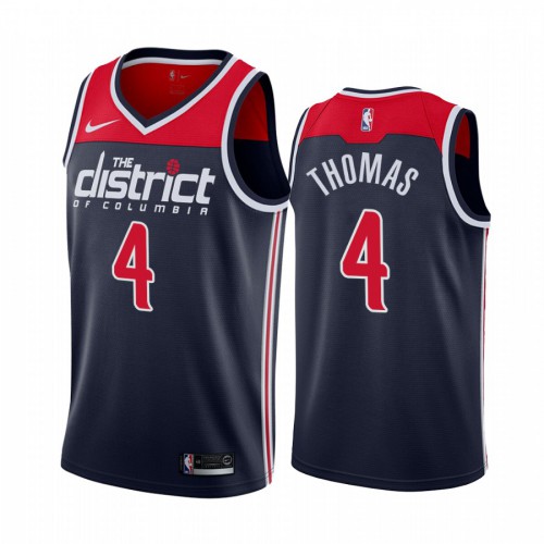 Washington Wizards #4 Isaiah Thomas Navy 2019-20 Statement Edition Jersey Mens