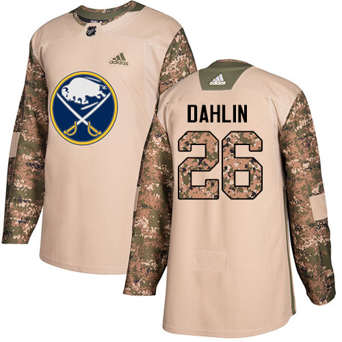 Adidas Buffalo Sabres #26 Rasmus Dahlin Camo Authentic 2017 Veterans Day Youth Stitched Jersey Youth
