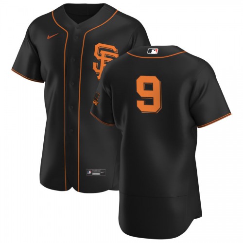 San Francisco San Francisco Giants #9 Brandon Belt Men's Black Alternate 2020 Authentic Player Jersey Men's