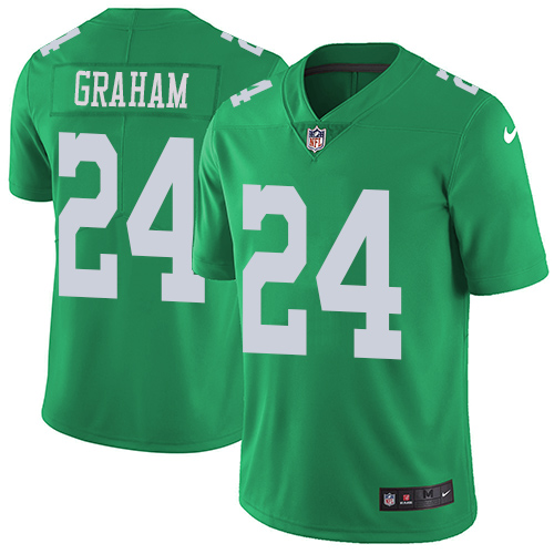 Philadelphia Eagles #24 Corey Graham Green Men's Stitched Limited Rush Jersey Men's