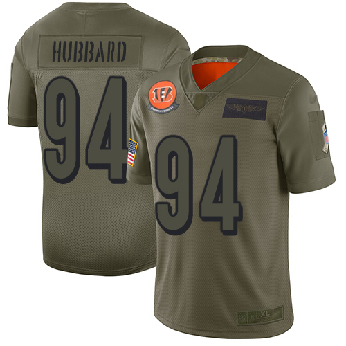 Bengals #94 Sam Hubbard Camo Men's Stitched Limited 2019 Salute To Service Jersey