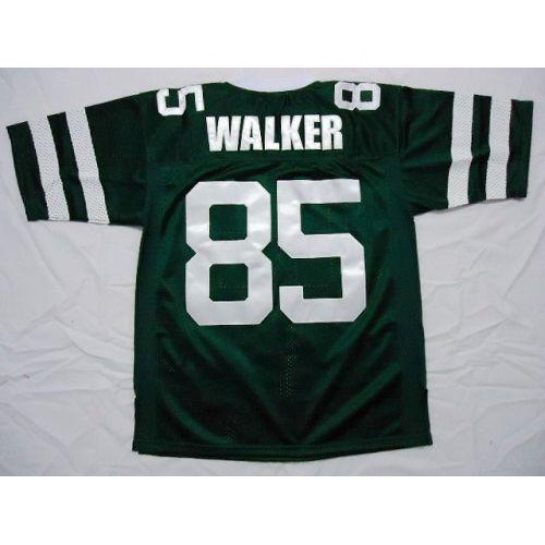 Mitchell And Ness New York Jets #85 Wesley Walker Green Stitched Throwback Jersey Men's