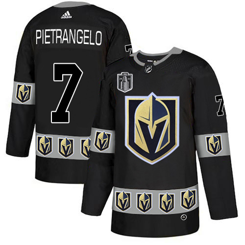 Adidas Golden Knights #7 Alex Pietrangelo Black Youth 2023 Stanley Cup Final Patch Authentic Team Logo Fashion Stitched Jersey