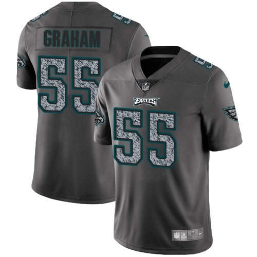 Eagles #55 Brandon Graham Gray Static Youth Stitched Vapor Untouchable Limited Jersey