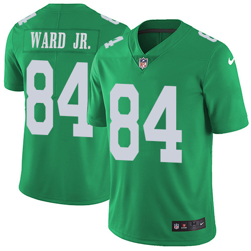 Philadelphia Eagles #84 Greg Ward Jr. Green Men's Stitched Limited Rush Jersey Men's