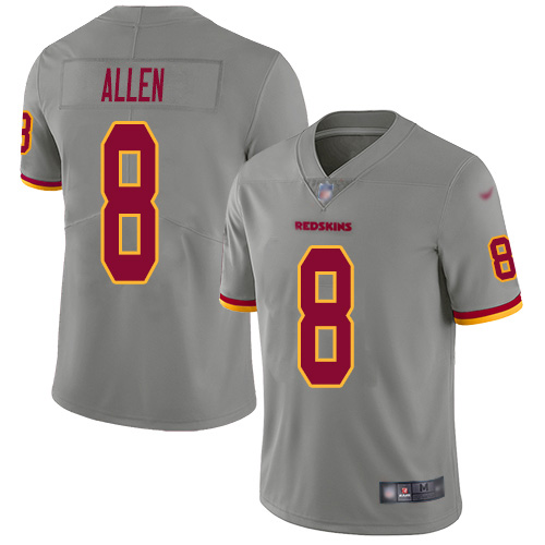 Washington Commanders #8 Kyle Allen Gray Youth Stitched Limited Inverted Legend Jersey Youth