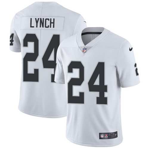 Las Vegas Raiders #24 Marshawn Lynch White Men's Stitched Vapor Untouchable Limited Jersey Men's