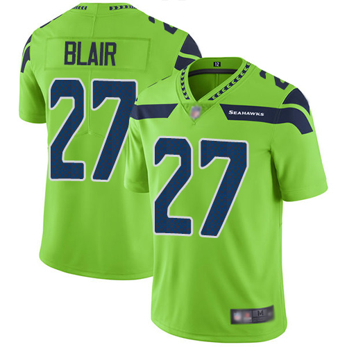 Seattle Seahawks #27 Marquise Blair Green Men's Stitched Limited Rush Jersey Men's