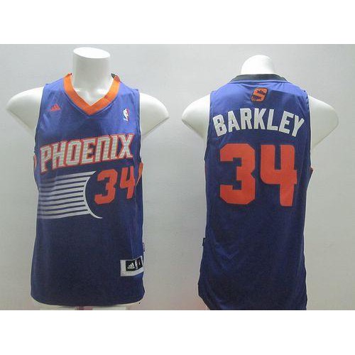 Revolution 30 Phoenix Suns #34 Charles Barkley Purple Stitched Jersey Mens