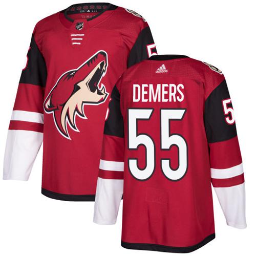 Adidas Arizona Coyotes #55 Jason Demers Maroon Home Authentic Stitched Jersey Men's