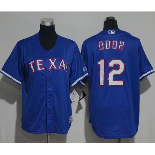 Texas Rangers #12 Rougned Odor Blue Cool Base Stitched Youth Jersey Youth