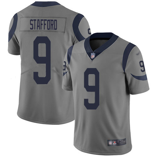 Los Angeles Rams #9 Matthew Stafford Gray Youth Stitched Limited Inverted Legend Jersey