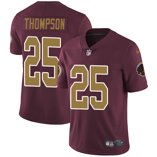 Washington Commanders #25 Chris Thompson Burgundy Red Alternate Men's Stitched Vapor Untouchable Limited Jersey Men's