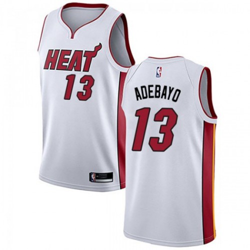 Miami Heat #13 Bam Adebayo White Womens Swingman Association Edition Jersey Womens