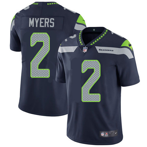 Seattle Seahawks #2 Jason Myers Steel Blue Team Color Men's Stitched Vapor Untouchable Limited Jersey Men's