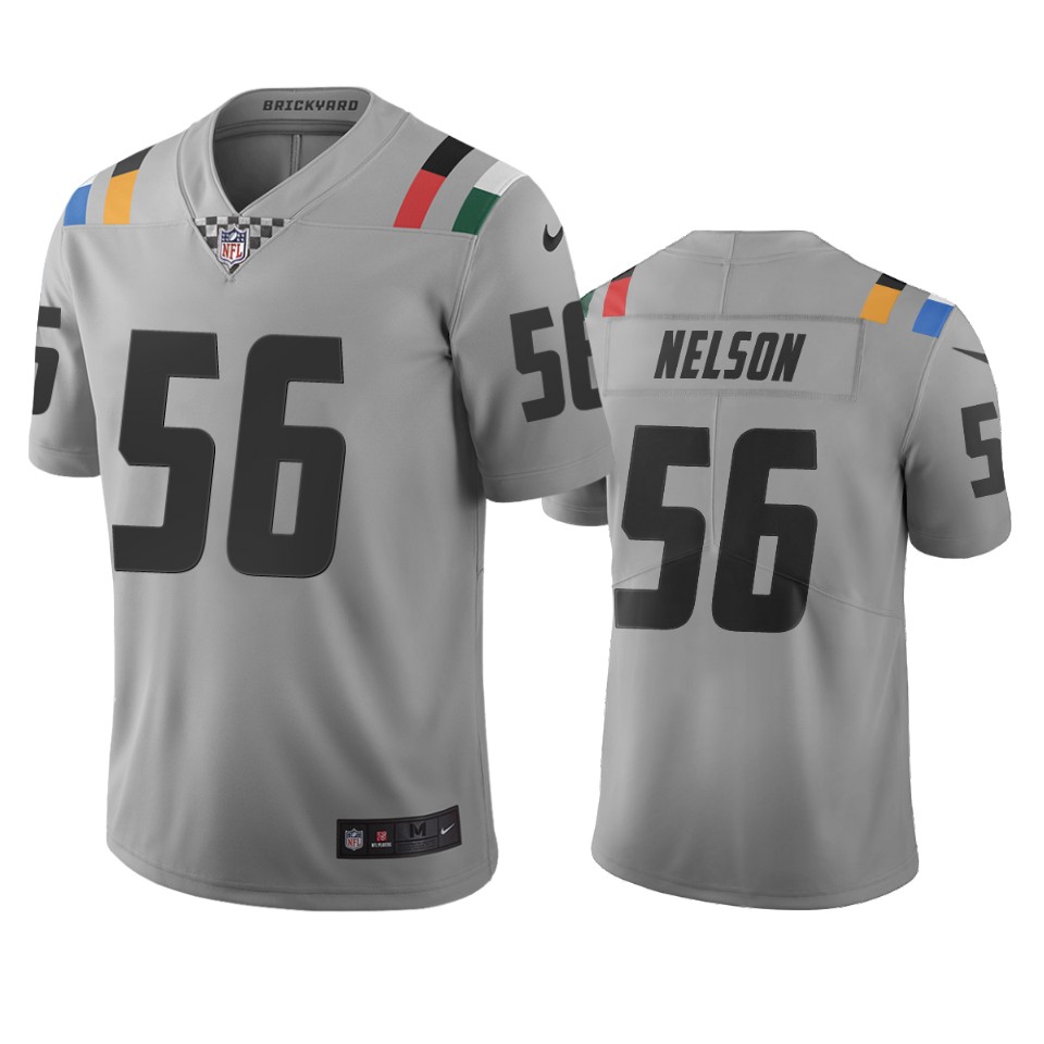 Indianapolis Colts #56 Quenton Nelson Gray Vapor Limited City Edition Jersey