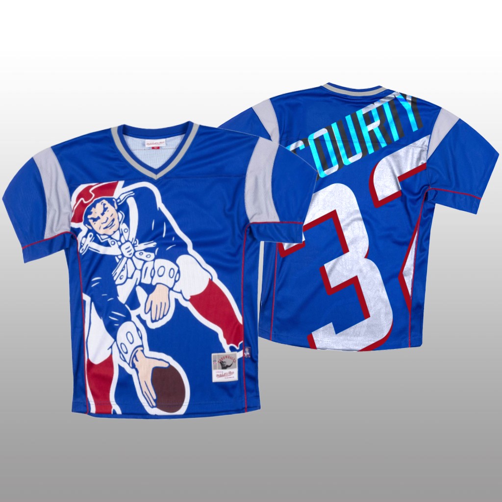 New England Patriots #32 Devin McCourty Blue Men's Mitchell & Nell Big Face Fashion Limited Jersey