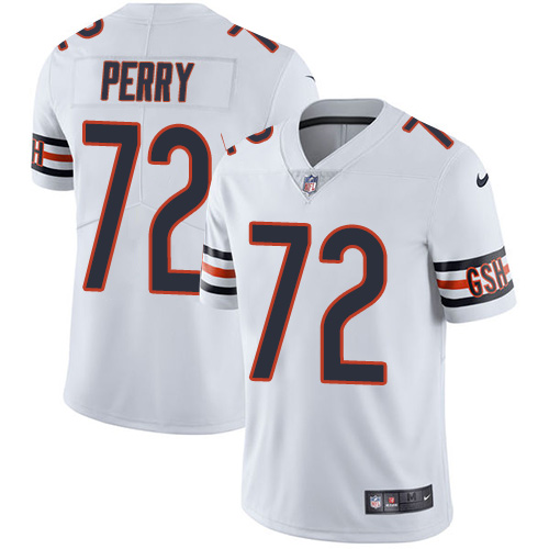 Chicago Bears #72 William Perry White Men's Stitched Vapor Untouchable Limited Jersey Men's