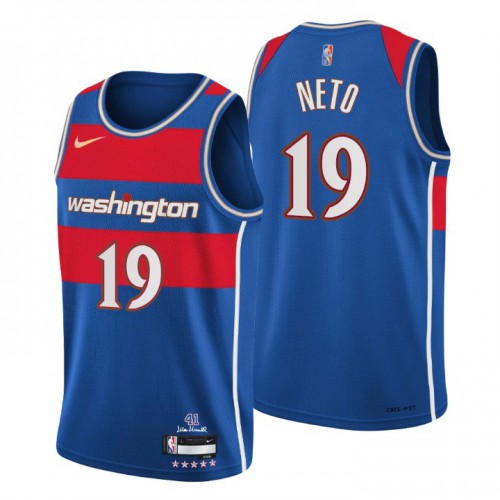 Washington Washington Wizards #19 Raul Neto Mens Blue 2021/22 Swingman Jersey - City Edition Mens