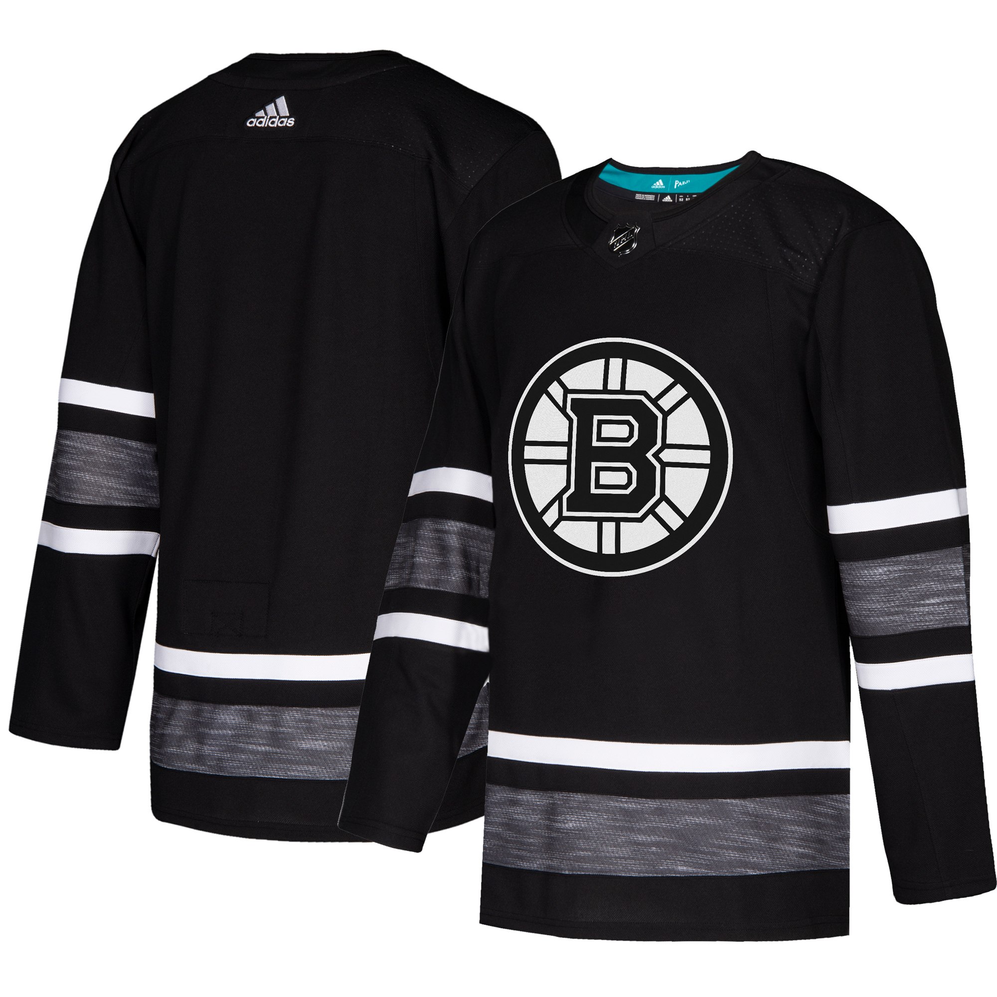 Adidas Bruins Blank Black 2019 All-Star Game Parley Authentic Stitched Jersey