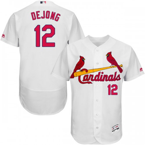 St.Louis Cardinals #12 Paul DeJong White Flexbase Authentic Collection Stitched Jersey Men's