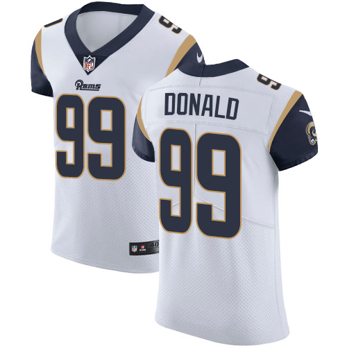 Rams #99 Aaron Donald White Men's Stitched Vapor Untouchable Elite Jersey